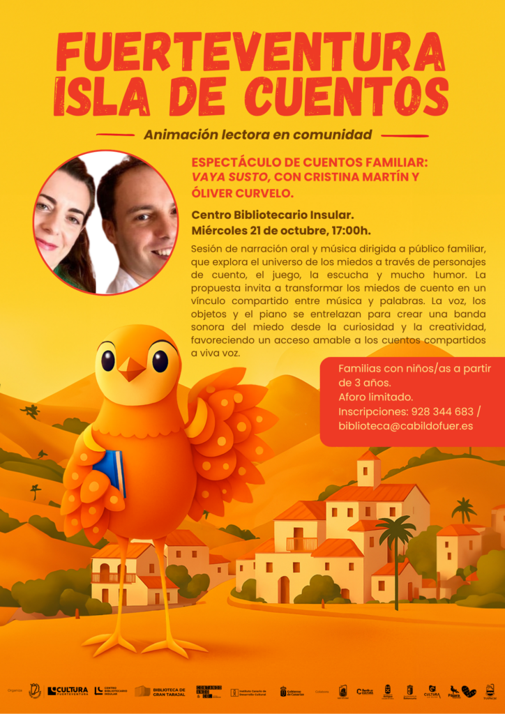 Erzähltheater für Familien: Vaya Susto mit Badabadún – Centro Bibliotecario Insular, Puerto del Rosario, 21. octobre 2026