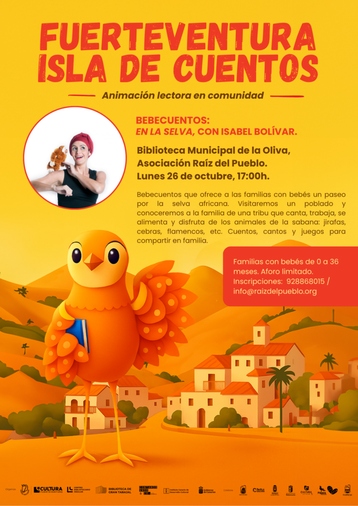 Bilderbuchstunde für Babys: In der Savanne mit Isabel Bolívar – Biblioteca de la Oliva, 26. octubre 2026