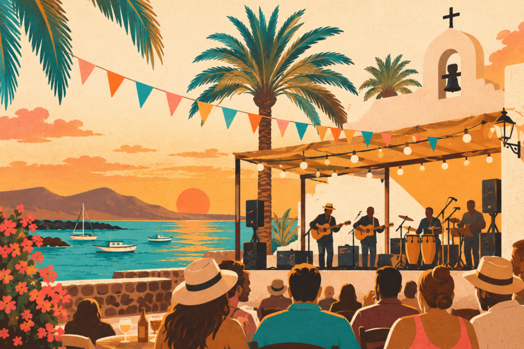 Musik: Dúo Gente Nueva und Orquesta Jacomar – Centro ciudadano de Puerto Lajas, 12. octubre 2026