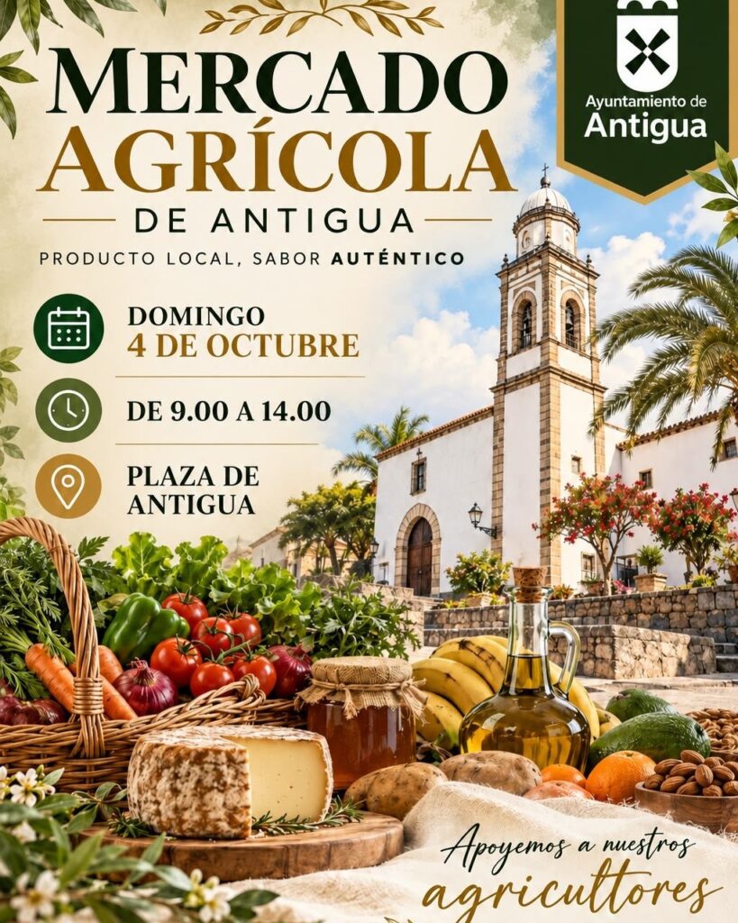 Markt: Mercado Agrícola de Antigua – Plaza de Antigua, 4. October 2026