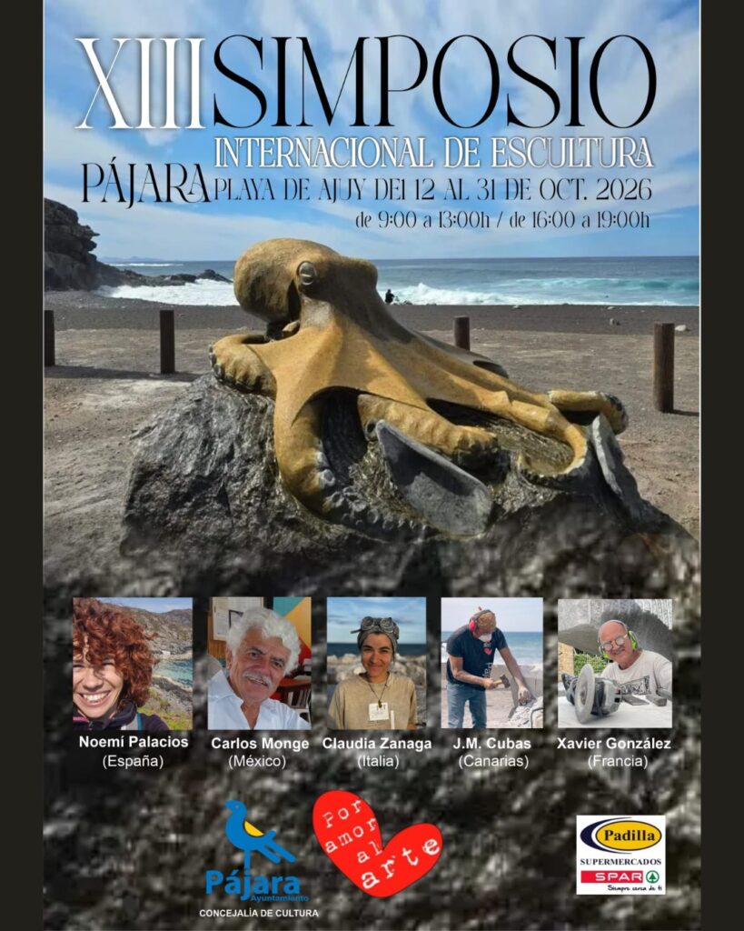 Mostra: XIII Simposio Internazionale di Scultura di Pajara – Playa de Ajuy, Pájara, 12 ottobre 2026