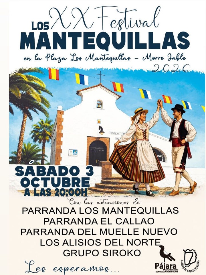 Fiesta: Los XX Festival Mantequillas – Plaza de Los Mantequillas, Morro Jable, Pájara, 3. octobre 2026