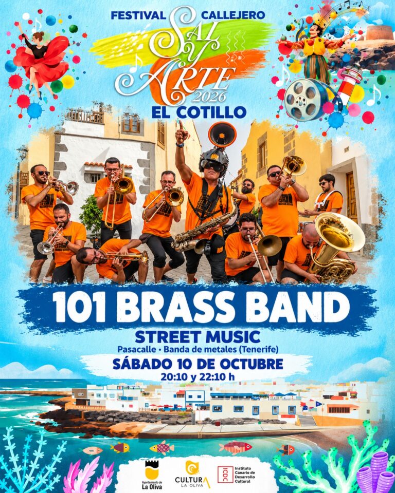 Pasacalle: 101 Brass Band – Plaza Pública El Cotillo, El Muellito, 10. Oktober 2026