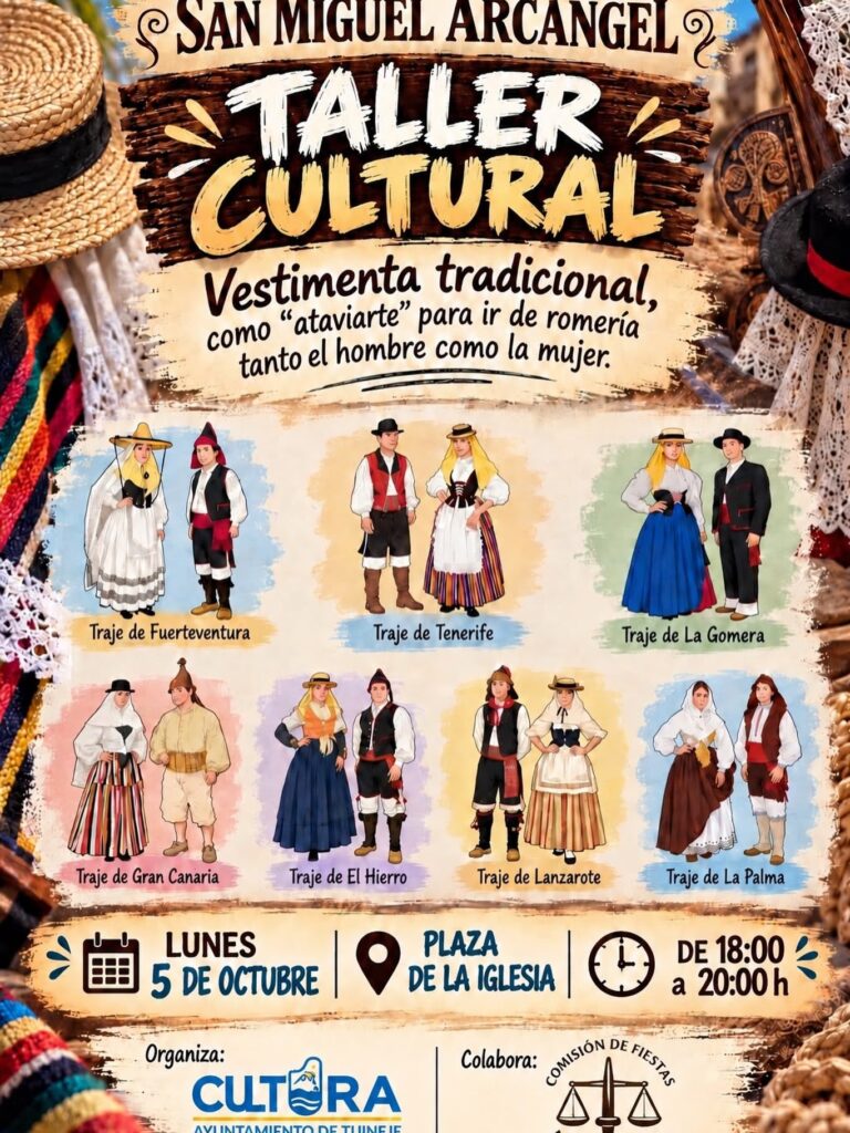 Workshop: Traditionelle kanarische Kleidung – Plaza San Miguel, Tuineje, 5. octobre 2026