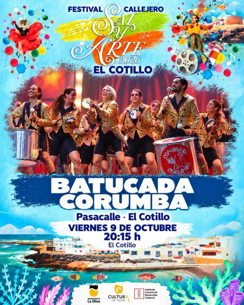 Pasacalle: Batucada Corumba – El Cotillo, 9. octubre 2026