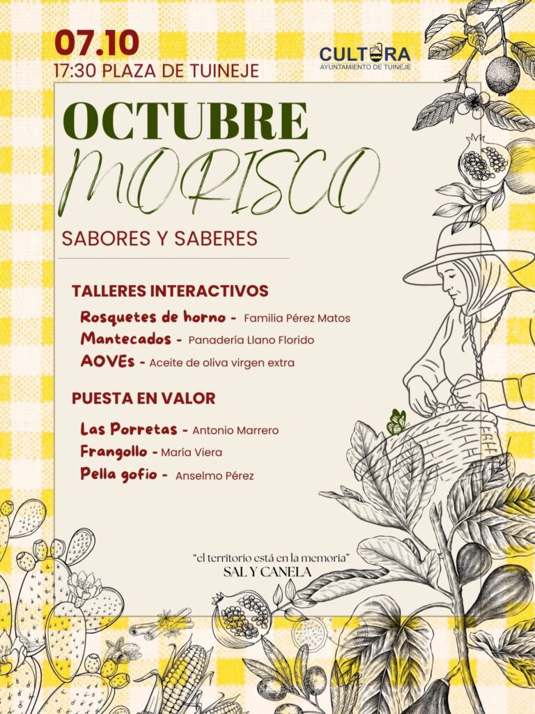 Veranstaltung: Oktober Morisko – Sabores y Saberes – Plaza San Miguel, Tuineje, 7. Oktober 2026
