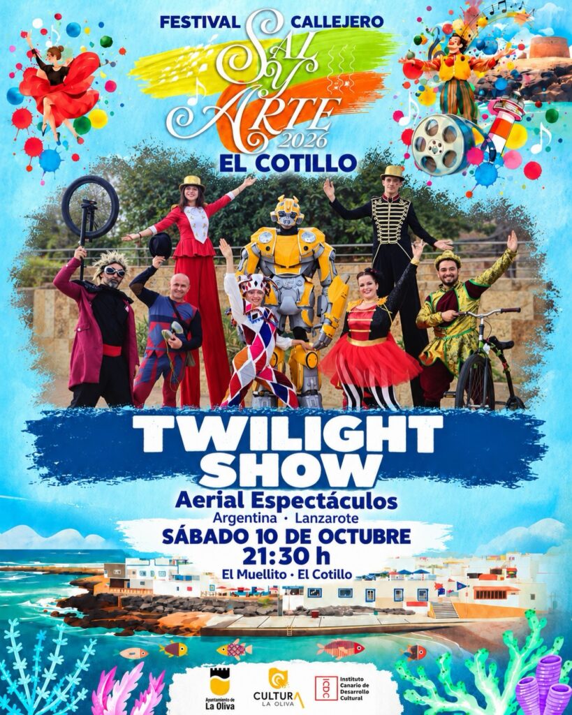 Culture : Twilight Show – Spectacles aériens – Plaza publique El Cotillo, El Muellito, 10 octobre 2026