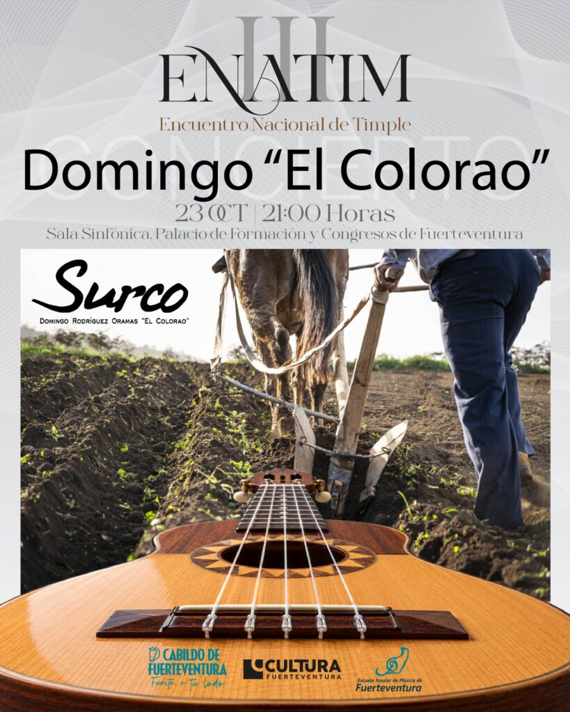 Musik: Surco – Spektakel von Domingo »El Colorao« – Palacio de Formación y Congresos, Puerto del Rosario, 23. octubre 2026