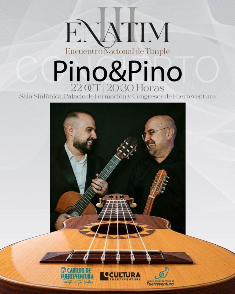 Música: Pino&Pino – III ENATIM – Palacio de Formación y Congresos, Puerto del Rosario, 22 de octubre de 2026