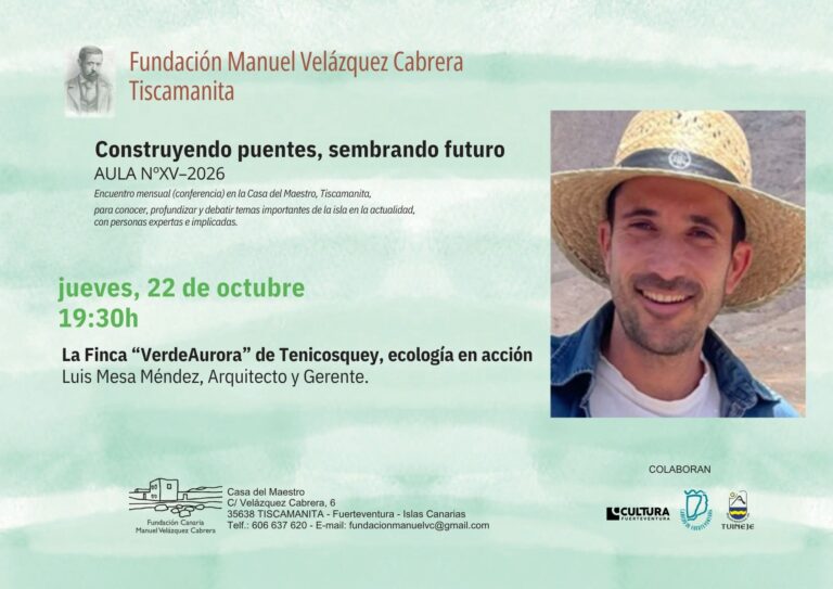 Vortrag: Construyendo puentes, sembrando futuro – Casa Manuel Velazquez Cabrera, Tiscamanita, 22. octubre 2026