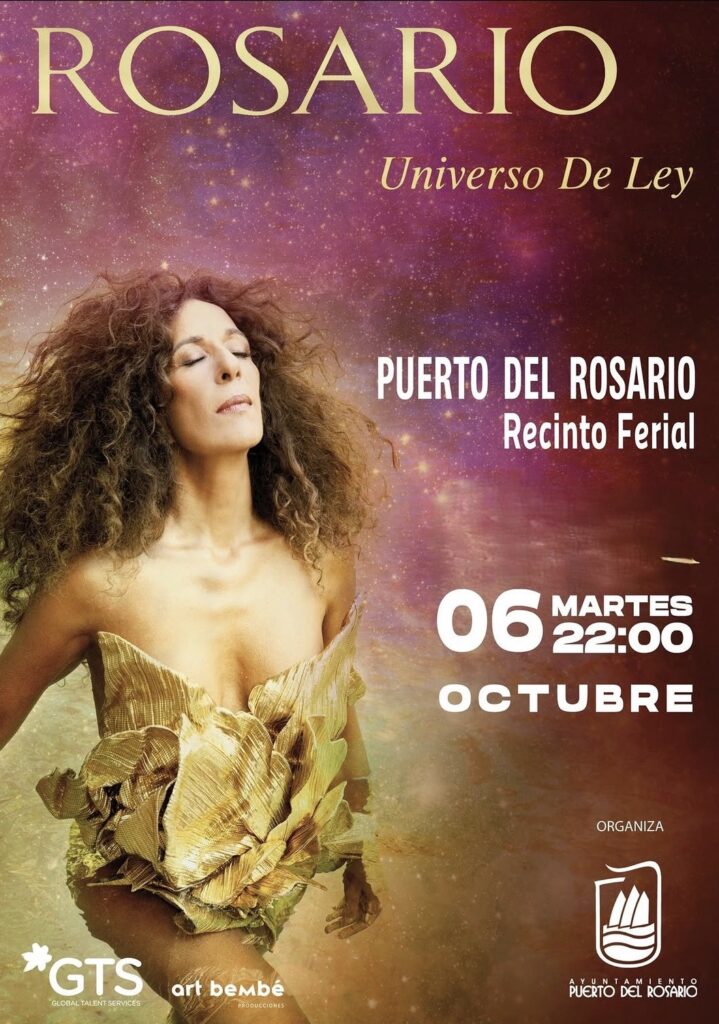 Musica: Rosario Flores – Recinto Ferial, Puerto del Rosario, 6 ottobre 2026