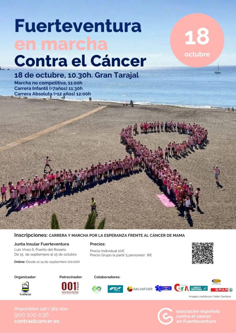 Lauf und Marsch: Fuerteventura en marcha contra el cáncer – Playa de Gran Tarajal, 18. octubre 2026
