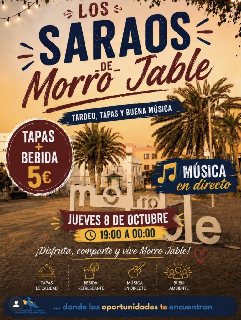 Fiesta: Los Saraos de Morro Jable – Tardeo, Tapas und Live-Musik – Polideportivo Municipal de Morro Jable, Pájara, 8. octubre 2026