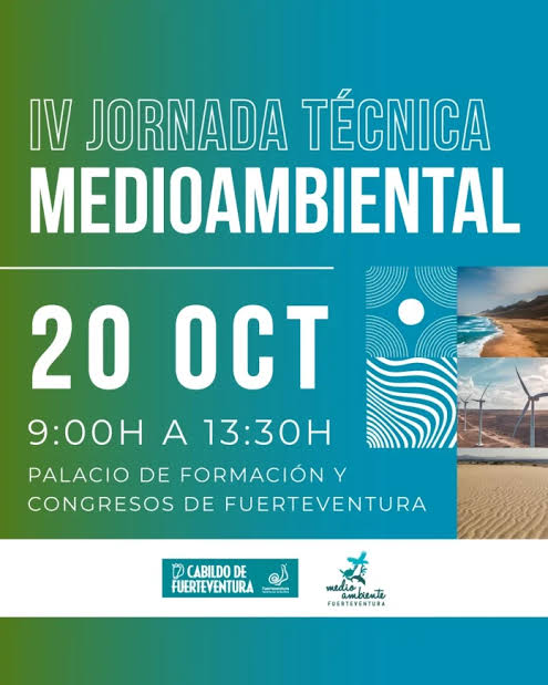 Fachtagung: IV Jornada Técnica Medioambiental – Palacio de Formación y Congresos, Puerto del Rosario, 20. Oktober 2026