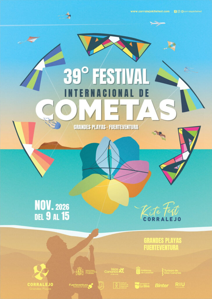 Festival : Kitefest – Festival international de cerfs-volants de Corralejo – Grandes Playas de Corralejo, 9 novembre 2026