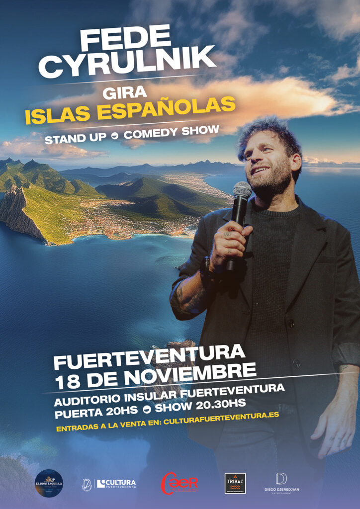 Stand-up-Comedy: Fede Cyrulnik – Auditorio Insular de Fuerteventura, Puerto del Rosario, 18. noviembre 2026