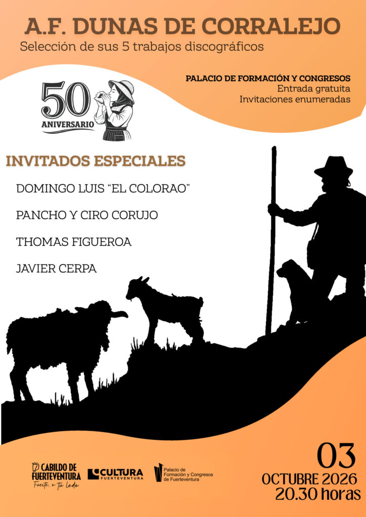 Musik: A.F. Dunas de Corralejo – 50º Aniversario – Palacio de Formación y Congresos, Puerto del Rosario, 3. October 2026