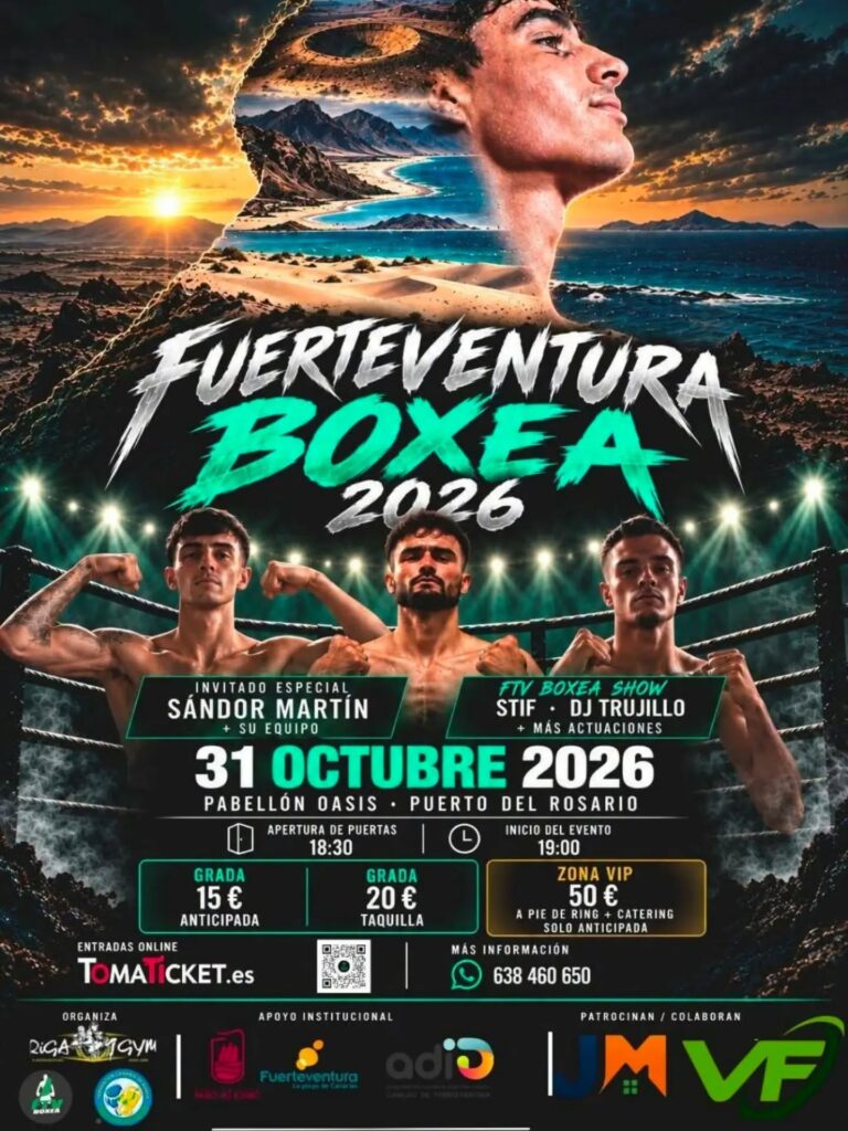 Sport: Fuerteventura Boxea 2026 – Pabellón Oasis, Puerto del Rosario, 31. Oktober 2026
