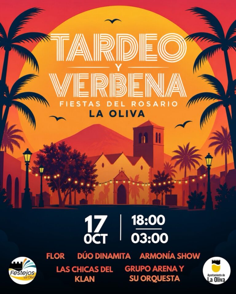 Fiesta del Rosario: Verbena mit Las Chicas del Klan u. a. – Plaza de la Iglesia, La Oliva, 17. Oktober 2026