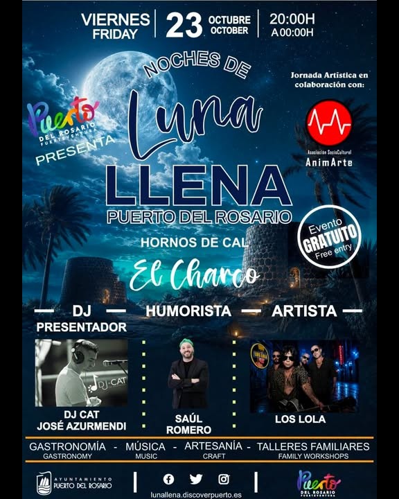 Concerto: DJ Cat (José Azurmendi) – Hornos de Cal, El Charco, Puerto del Rosario, 23 ottobre 2026