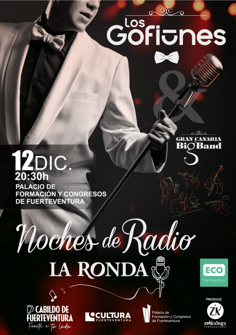 Konzert: Los Gofiones y la Gran Canaria Big Band – Palacio de Formación y Congresos, Puerto del Rosario, 12. diciembre 2026